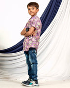 Leafing Lavender Kids Shirt