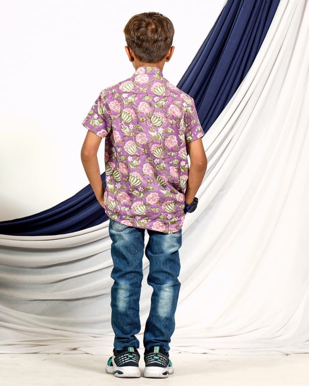 Leafing Lavender Kids Shirt
