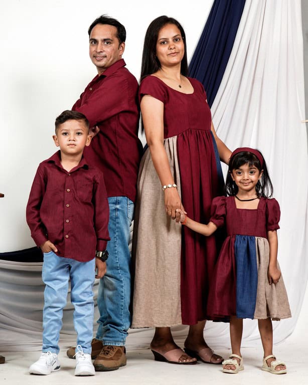 Electric Maroon Family Set