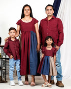 Electric Maroon Family Set