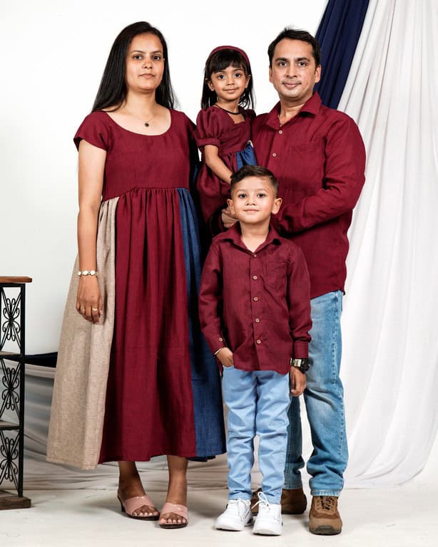 Electric Maroon Family Set