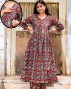 Berry Maroon Maternity Dress Set