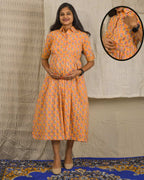 Dusty Orange Maternity Dress