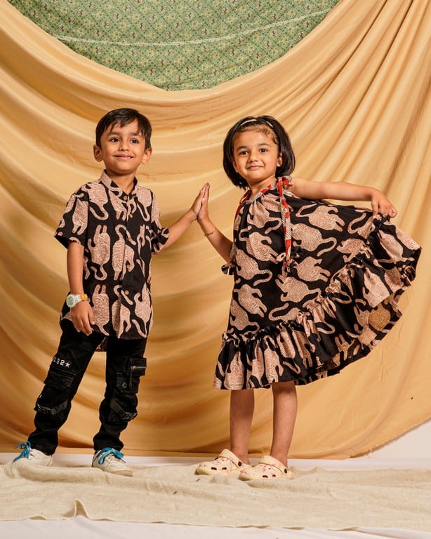 Black Kitty Kids Dress