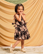 Black Kitty Kids Dress