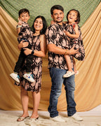Black Kitty Halter Shift Family Set