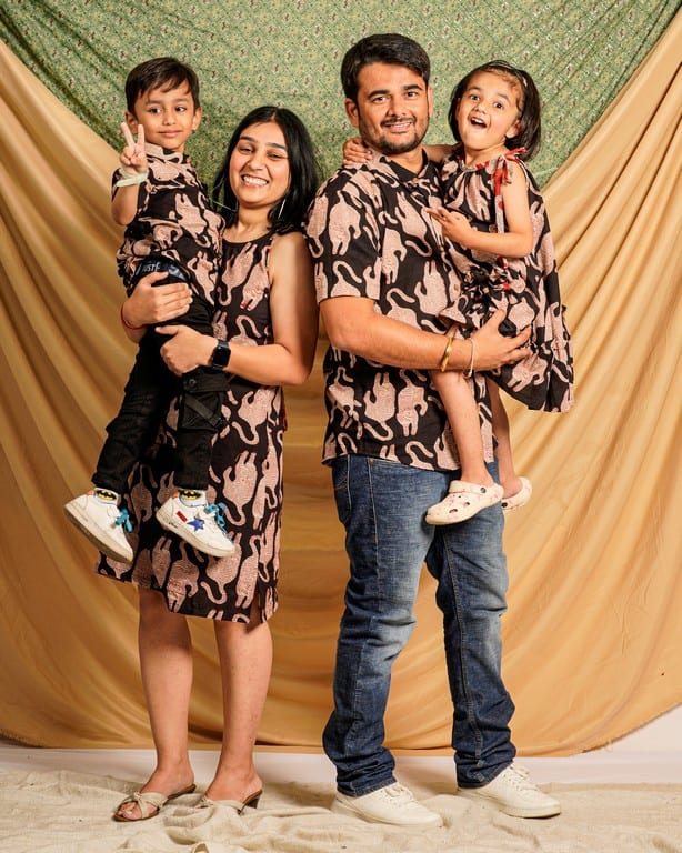 Black Kitty Halter Shift Family Set