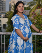 Blue Lisa Maternity Dress