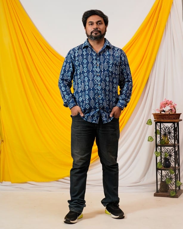 Indigo Warli Shift Father Kid Twining