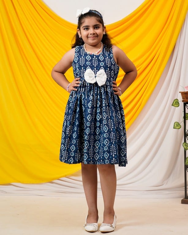 Indigo Warli Shift Father Kid Twining