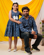 Indigo Warli Shift Father Kid Twining