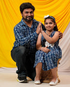 Indigo Warli Shift Father Kid Twining