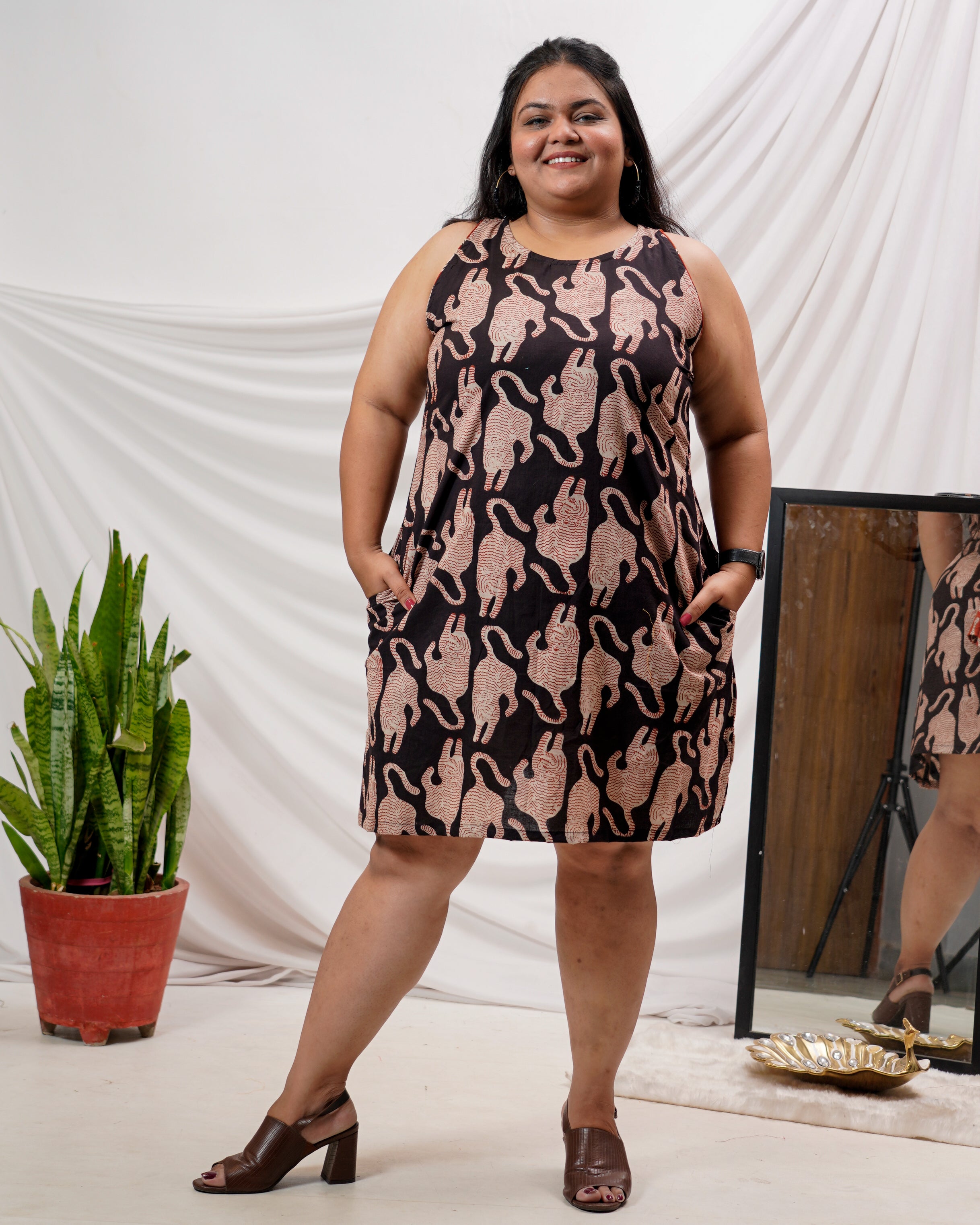 Black Kitty Plus Size Dress Main image