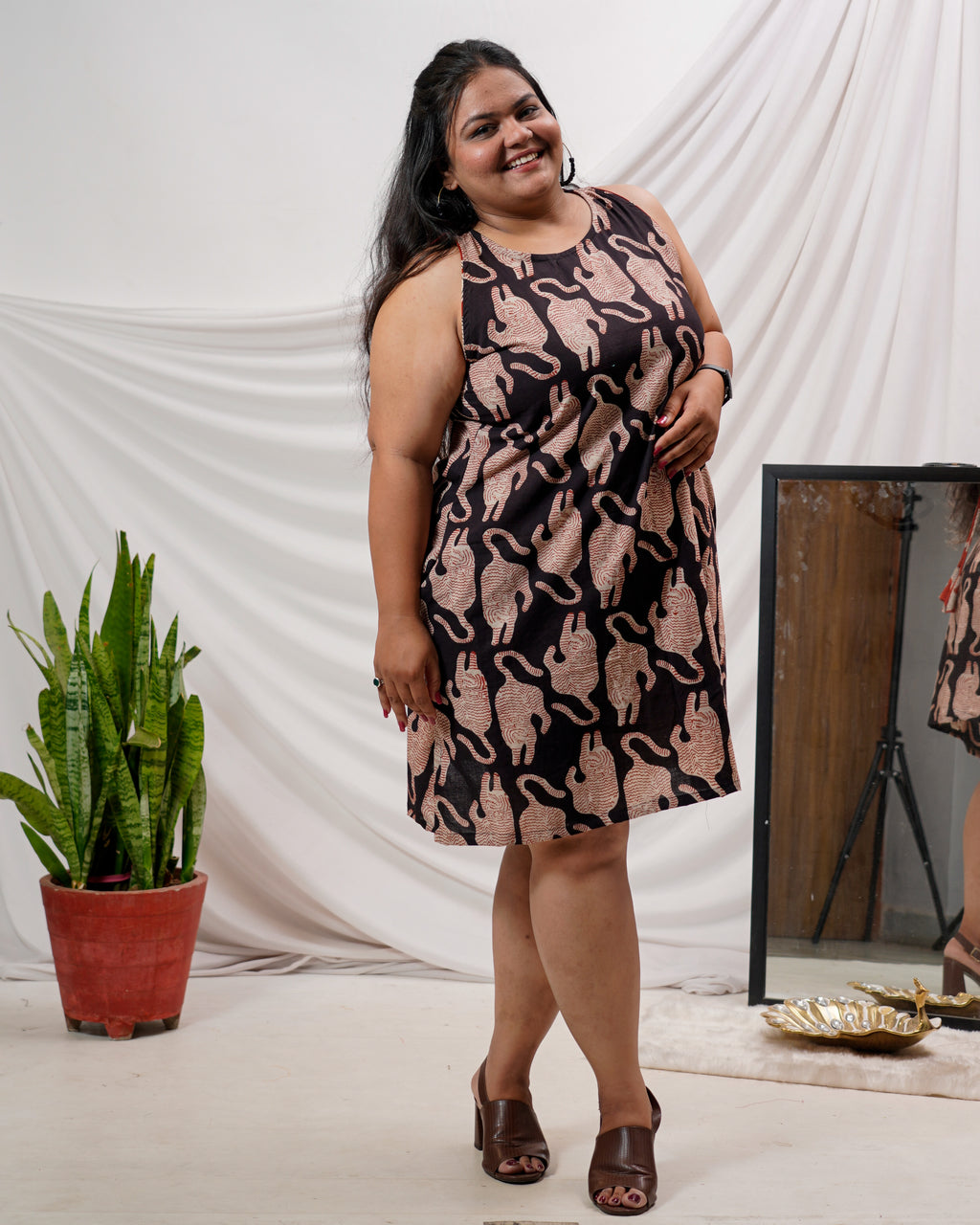 Black Kitty Plus Size Dress