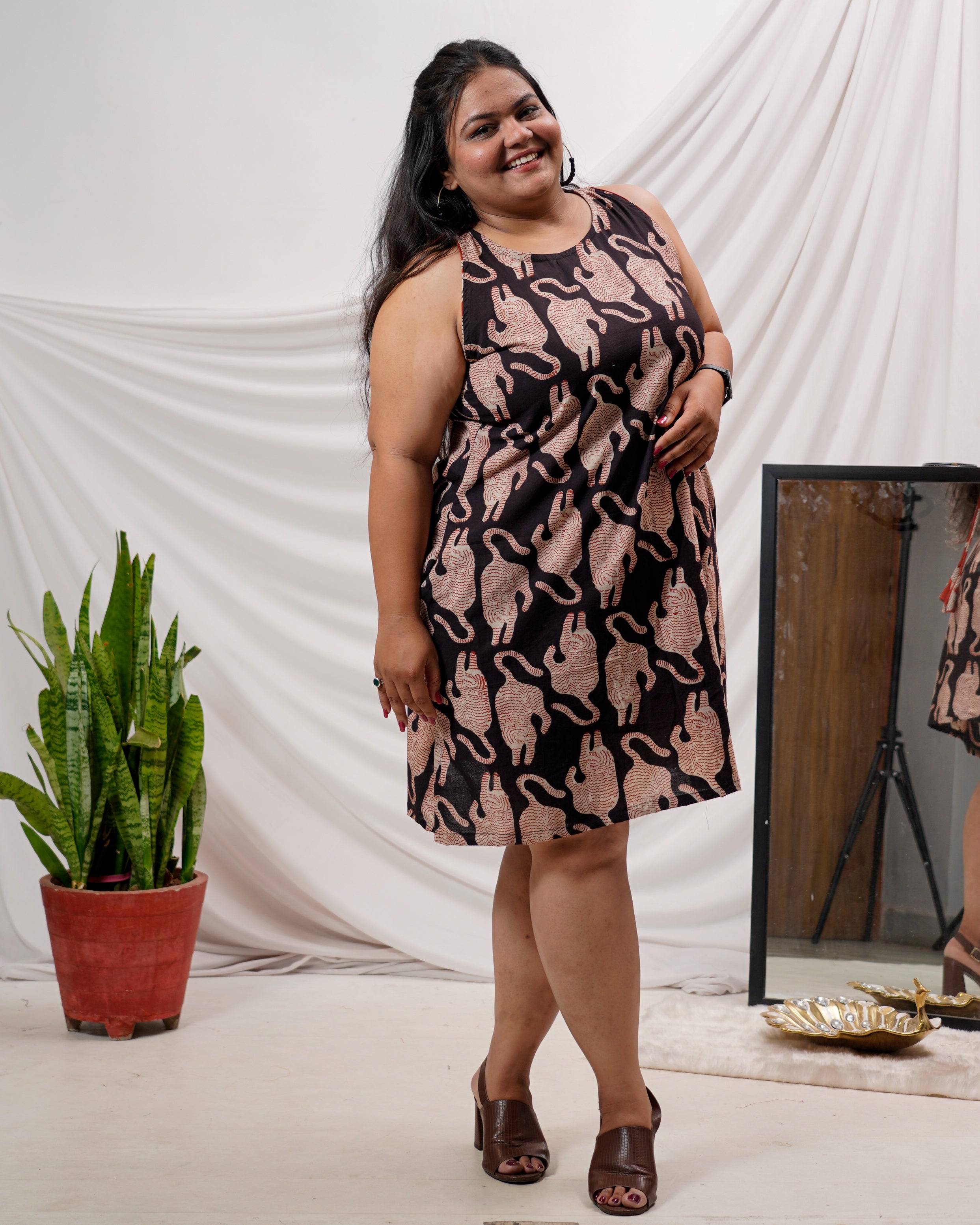 Black Kitty Plus Size Dress