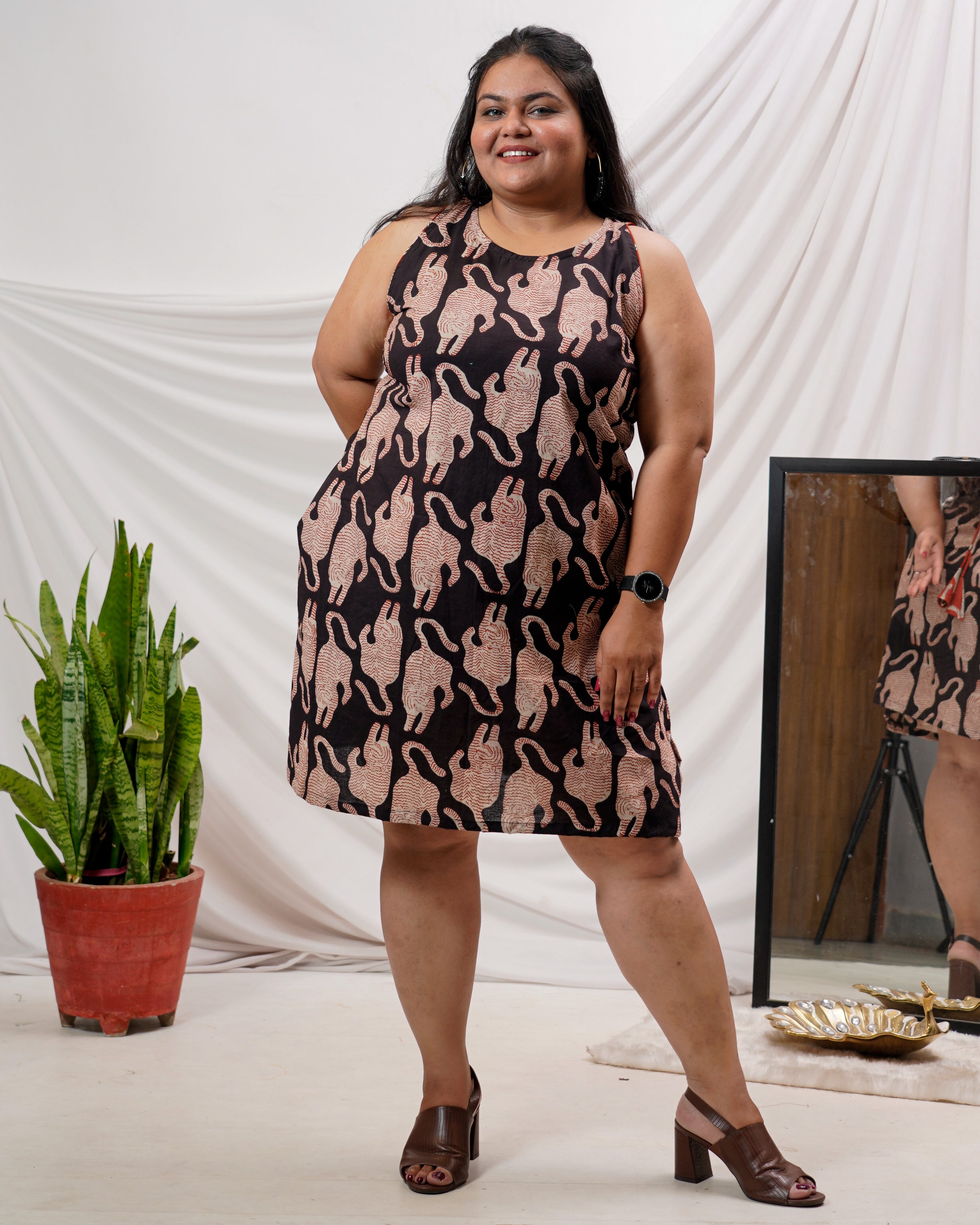 Black Kitty Plus Size Dress