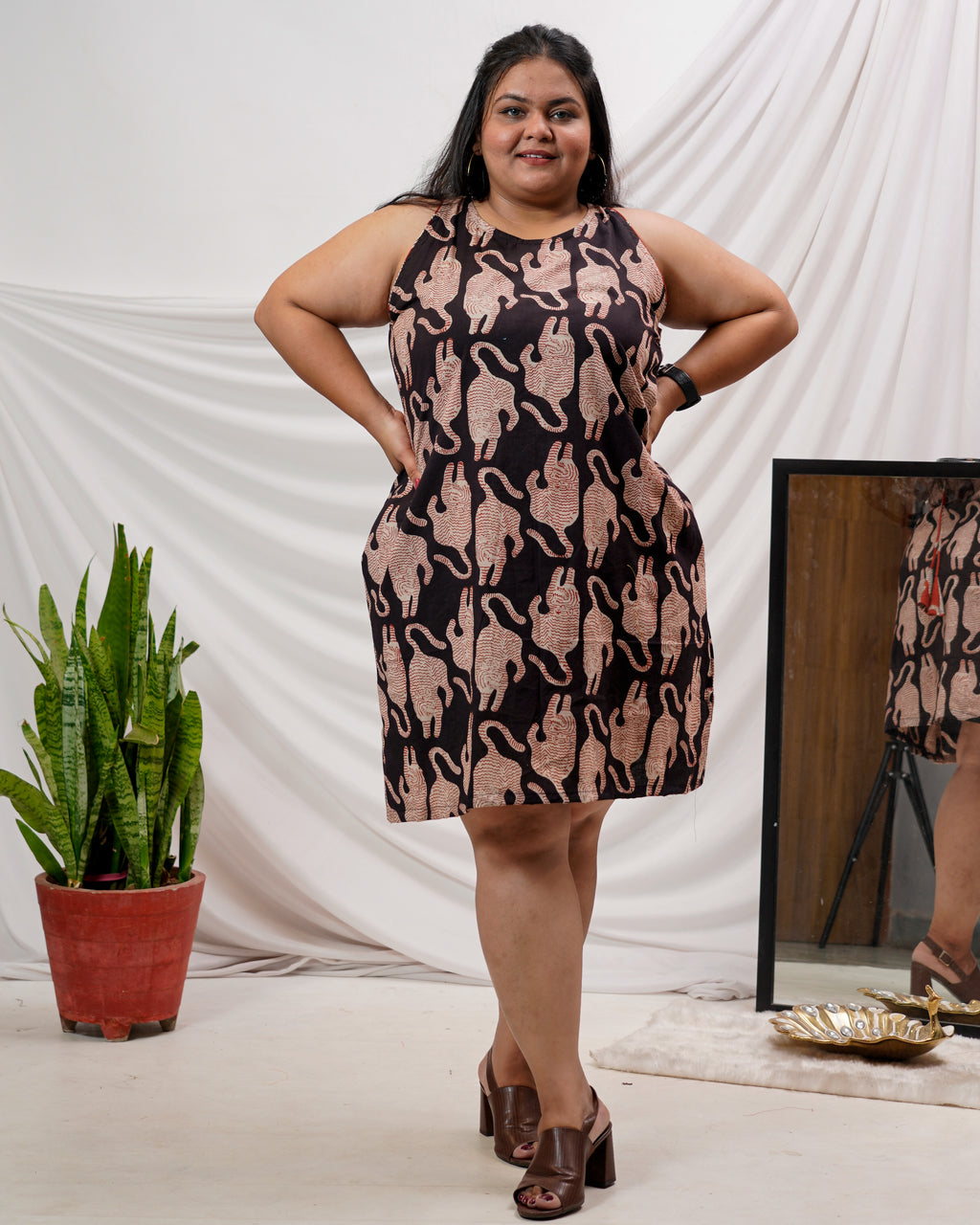 Black Kitty Plus Size Dress