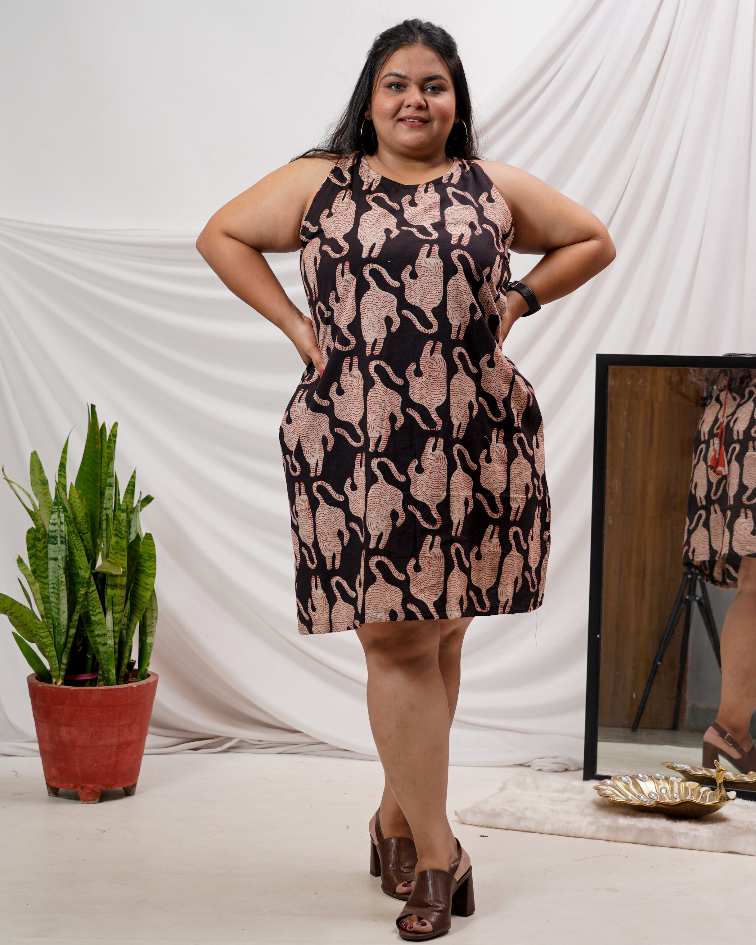 Black Kitty Plus Size Dress