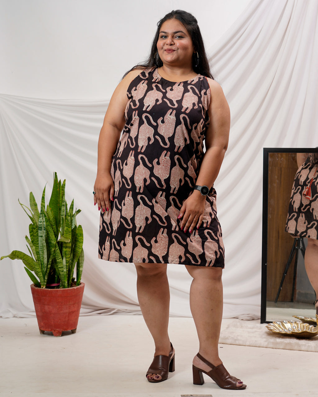 Black Kitty Plus Size Dress