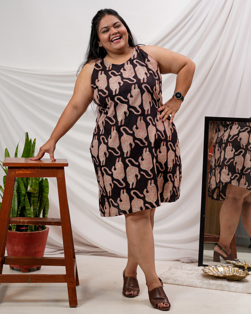 Black Kitty Plus Size Dress