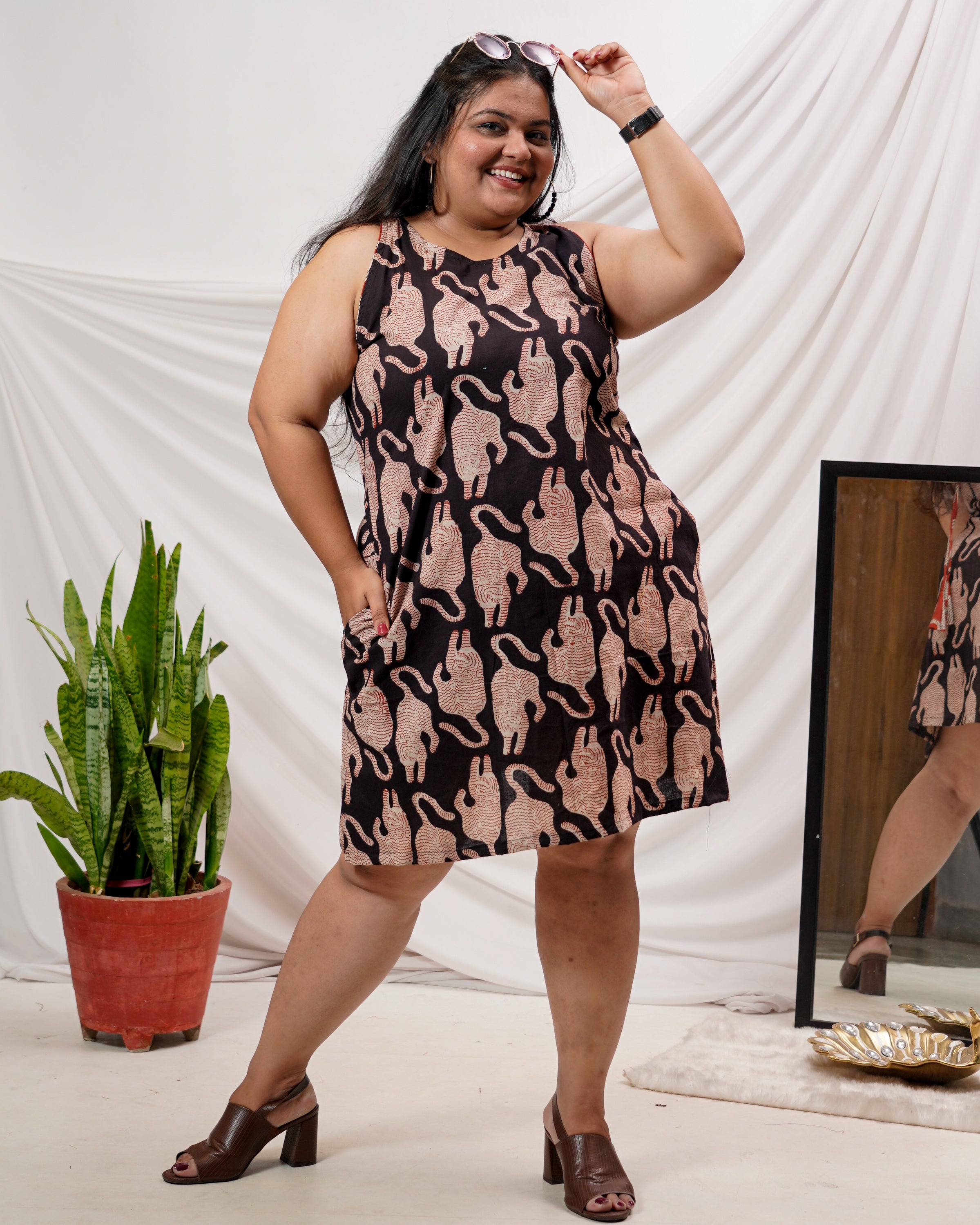 Black Kitty Plus Size Dress