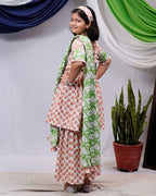 Swan White Sharara Set Father Kid Twining