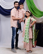 Swan White Sharara Set Father Kid Twining