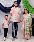 Swan White Sharara Set Father Kid Twining