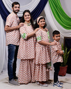 Swan White Sharara Family Set