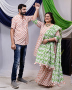 Swan White Sharara Family Set