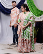 Swan White Sharara Family Set