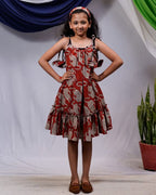 Red Kitty Kids Dress