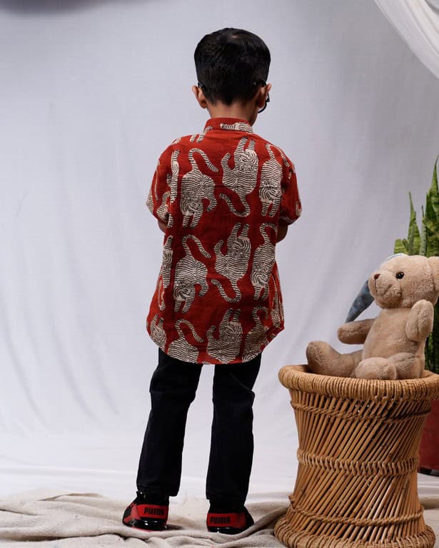 Red Kitty Kids Shirt