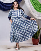Indigo Floral Mother Kids Twinning