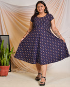 Purple Berry Maternity Dress