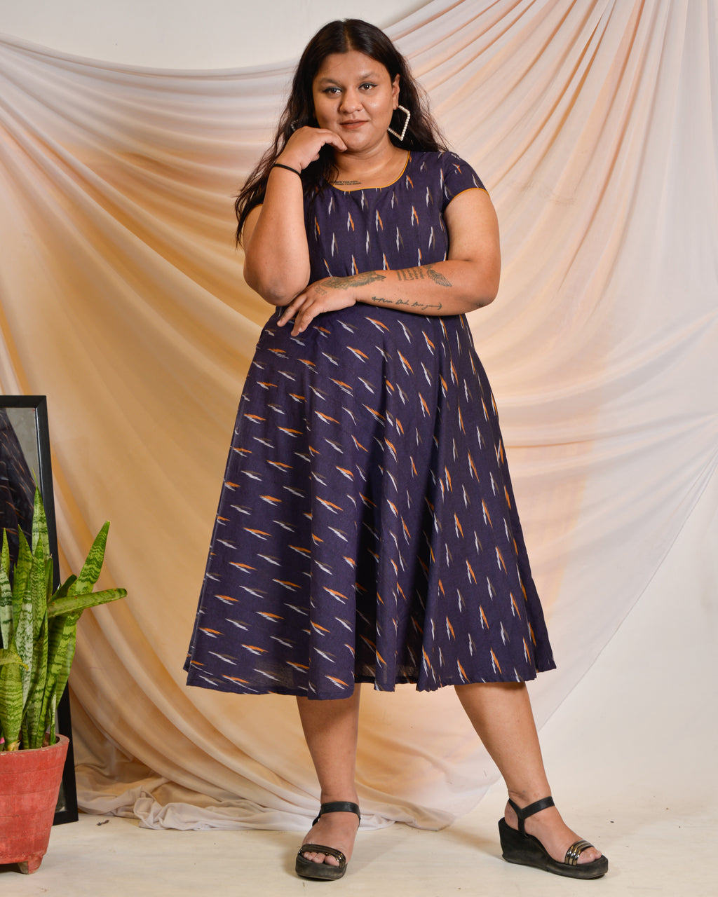 Purple Berry Maternity Dress
