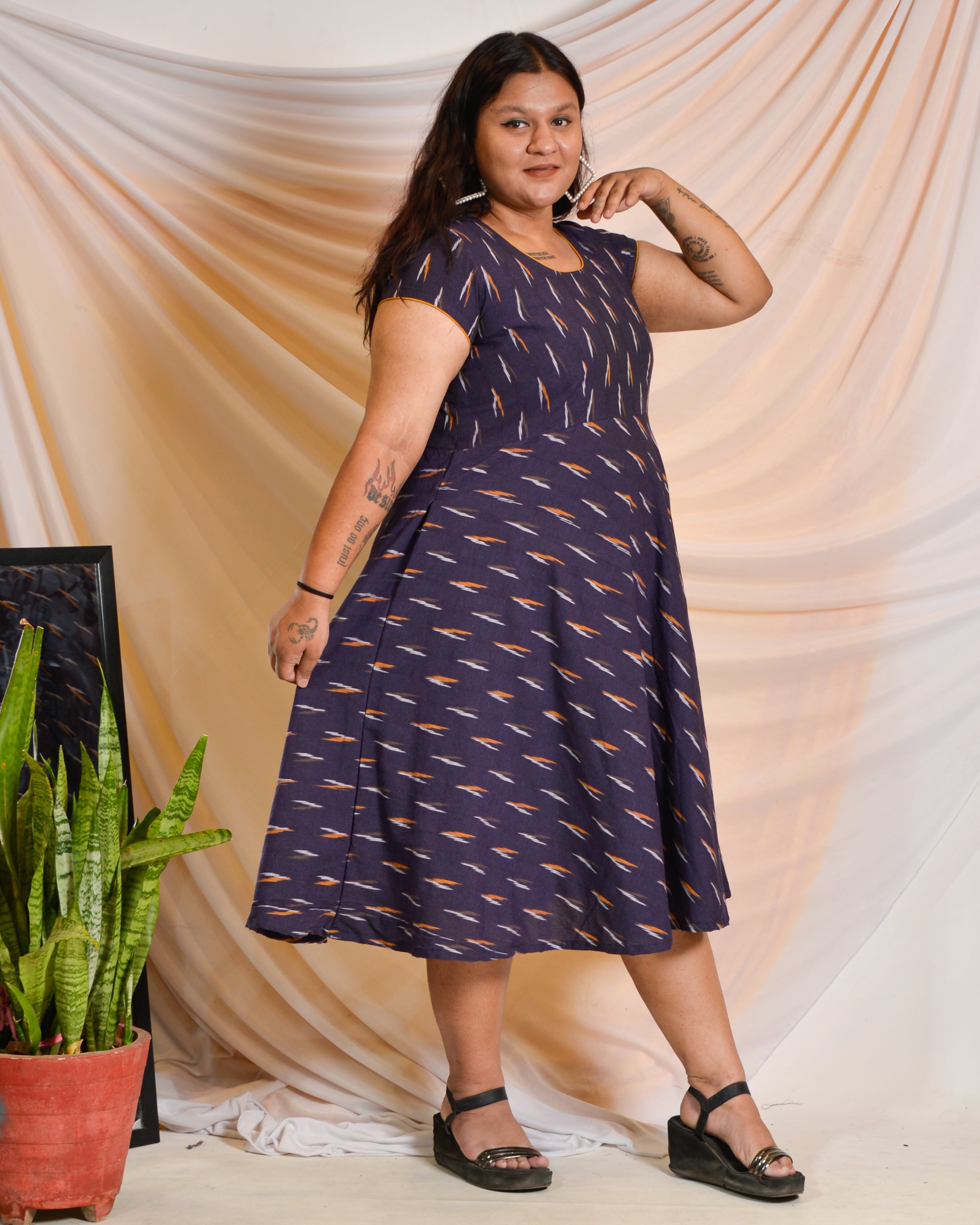 Purple Berry Maternity Dress