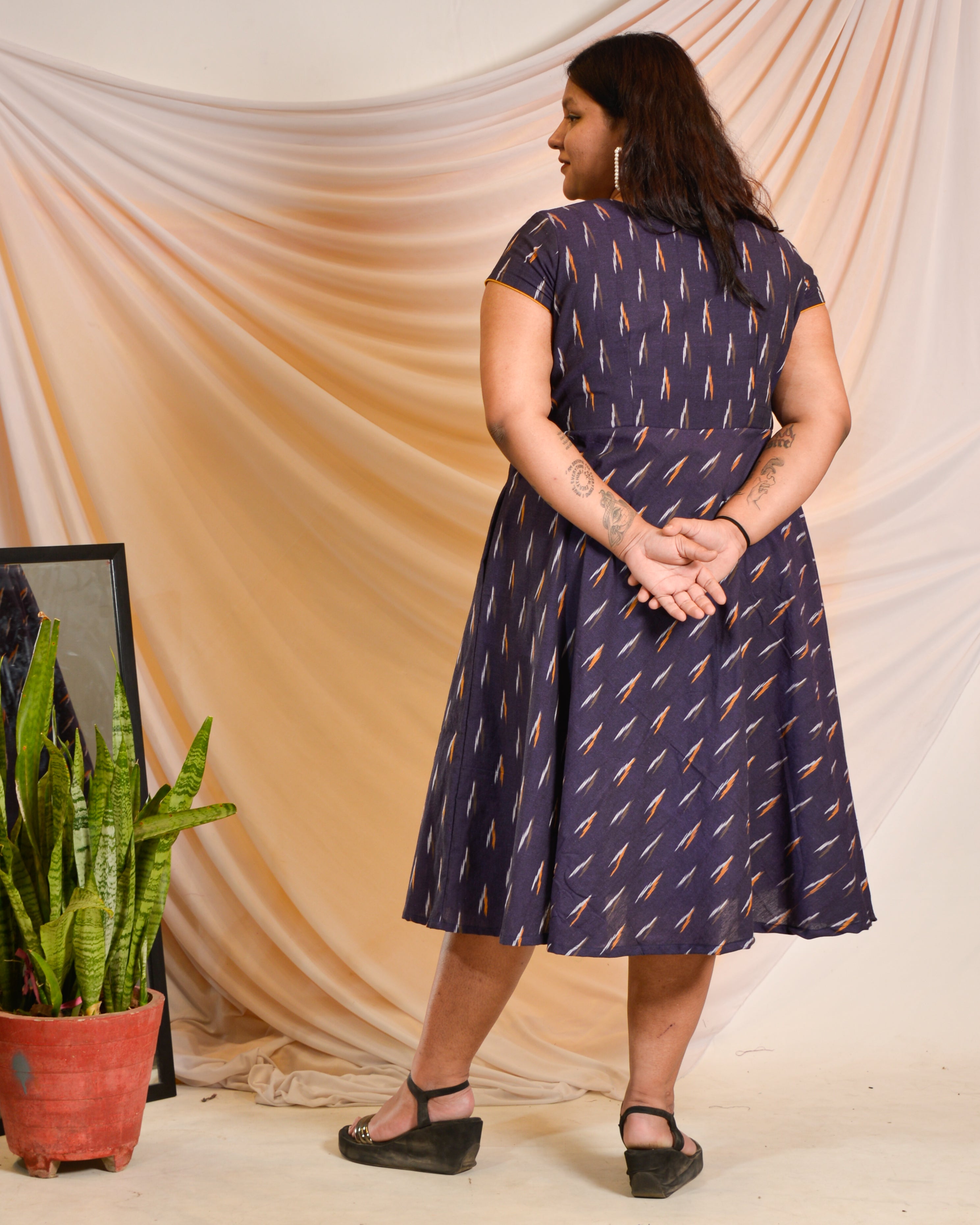 Purple Berry Maternity Dress