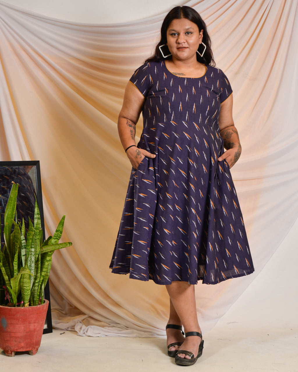 Purple Berry Maternity Dress