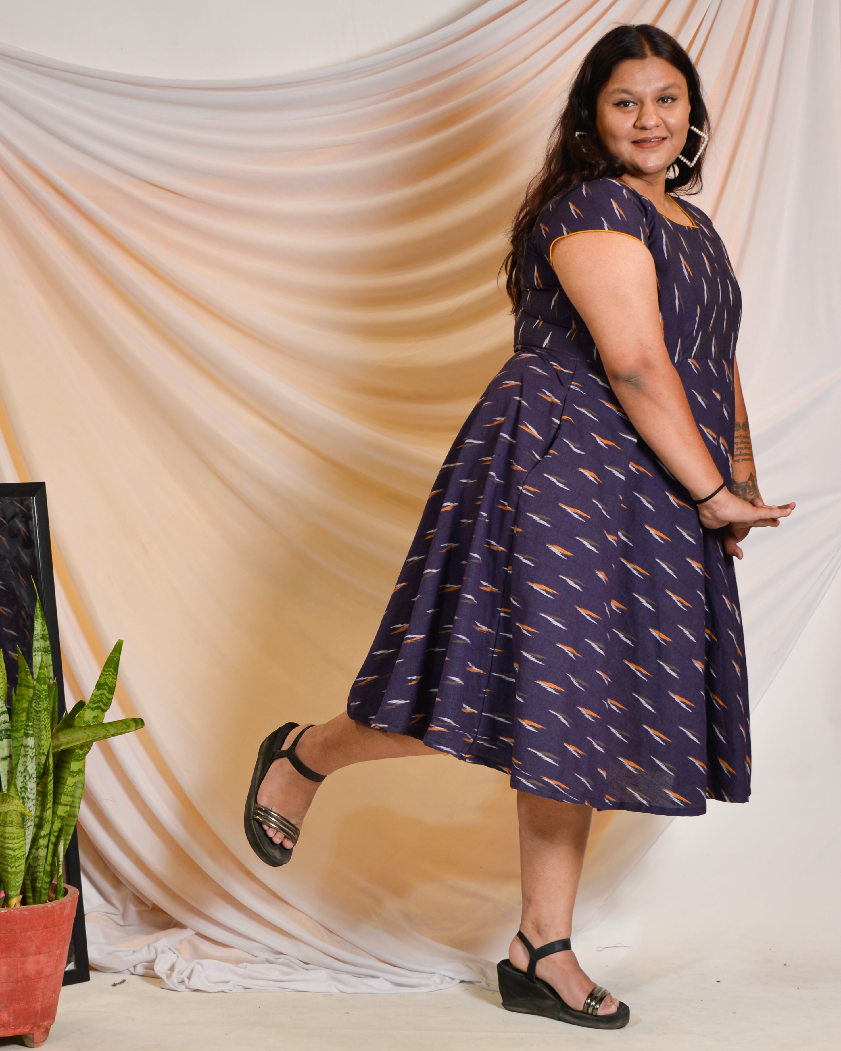 Purple Berry Maternity Dress