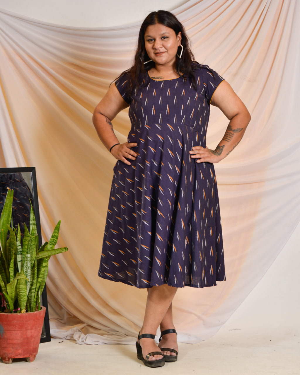 Purple Berry Maternity Dress