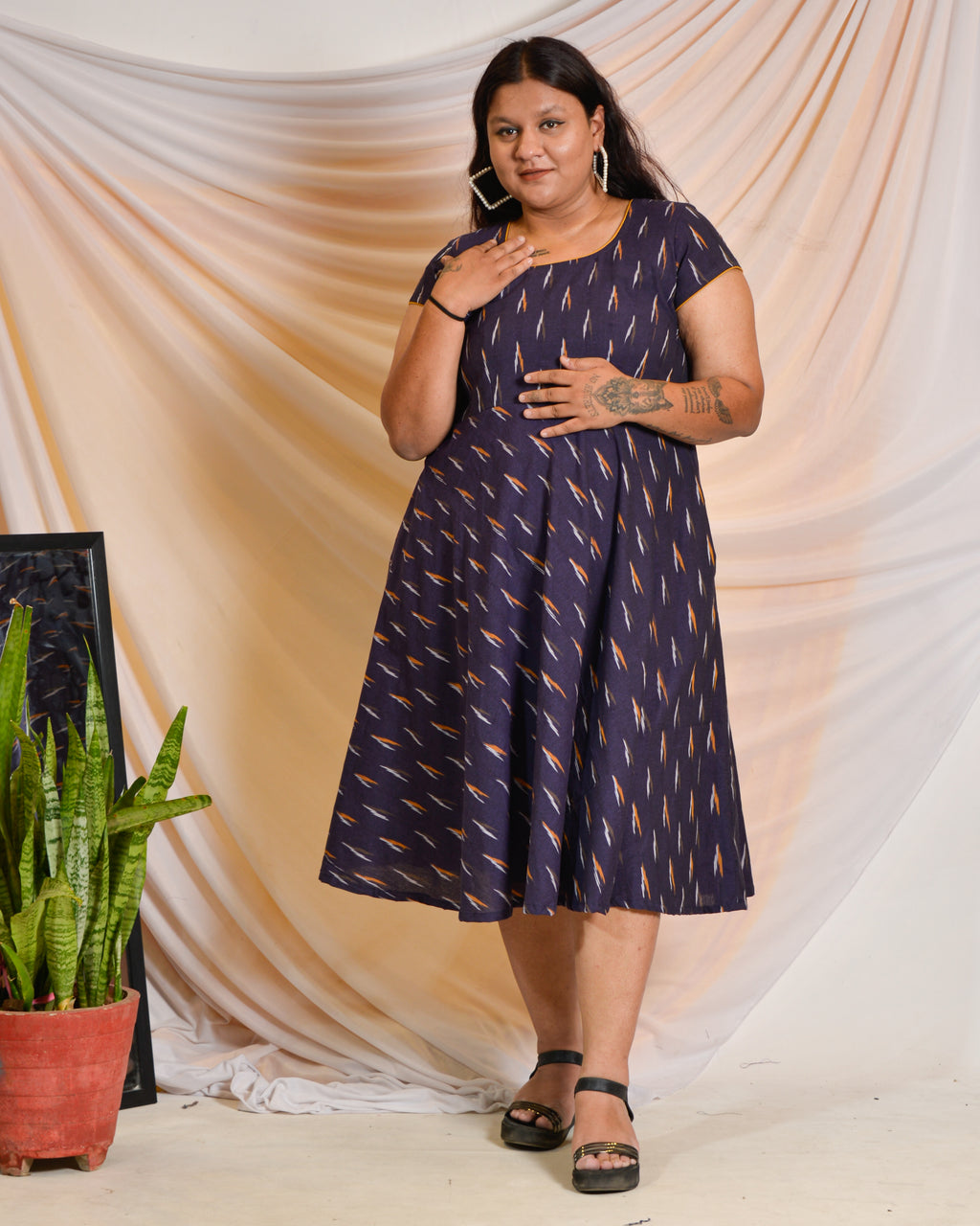 Purple Berry Maternity Dress