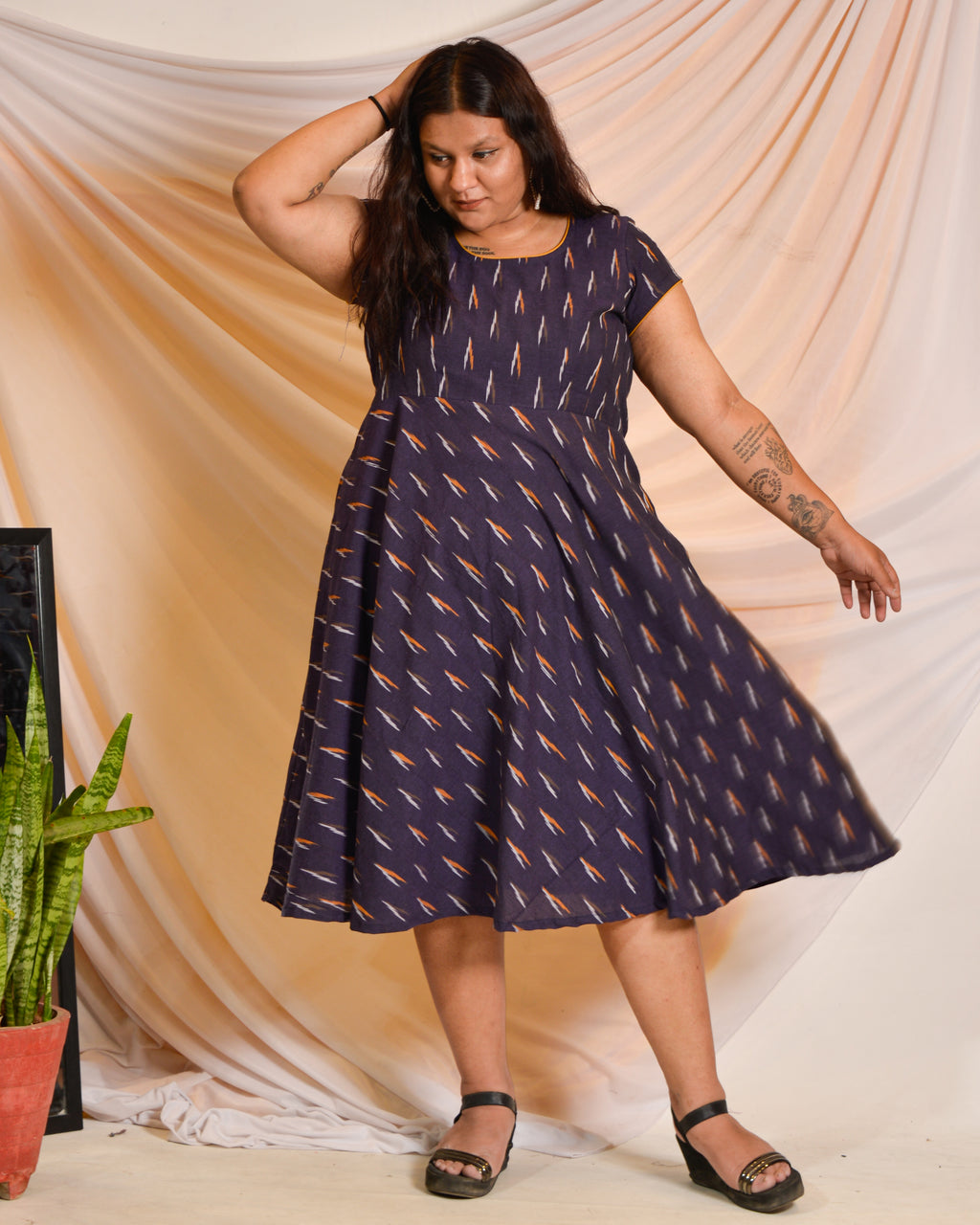 Purple Berry Maternity Dress