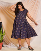 Purple Berry Maternity Dress