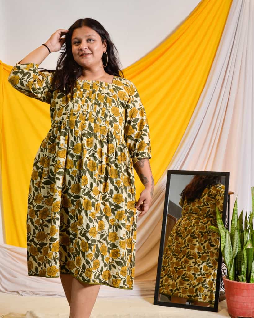 Yellow Cannas Plus Size Outfits