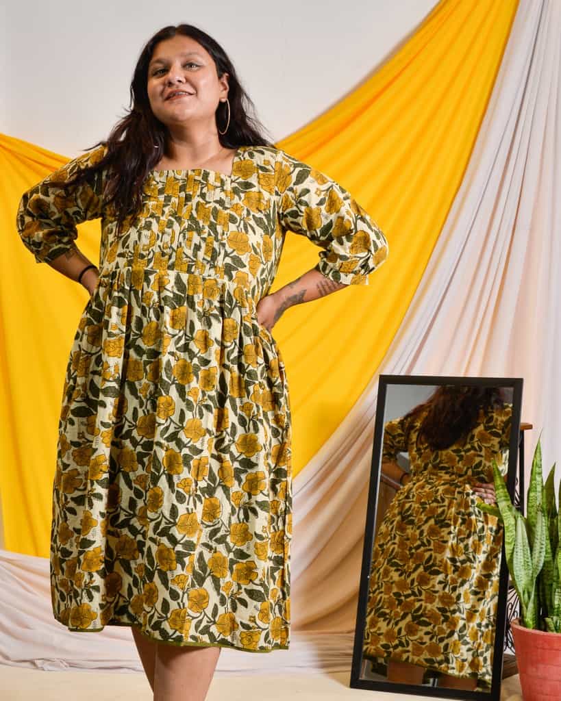 Yellow Cannas Plus Size Outfits