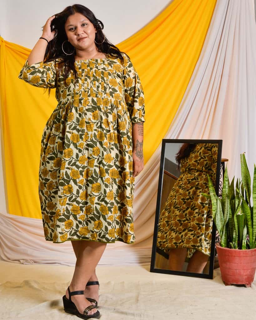 Yellow Cannas Plus Size Outfits