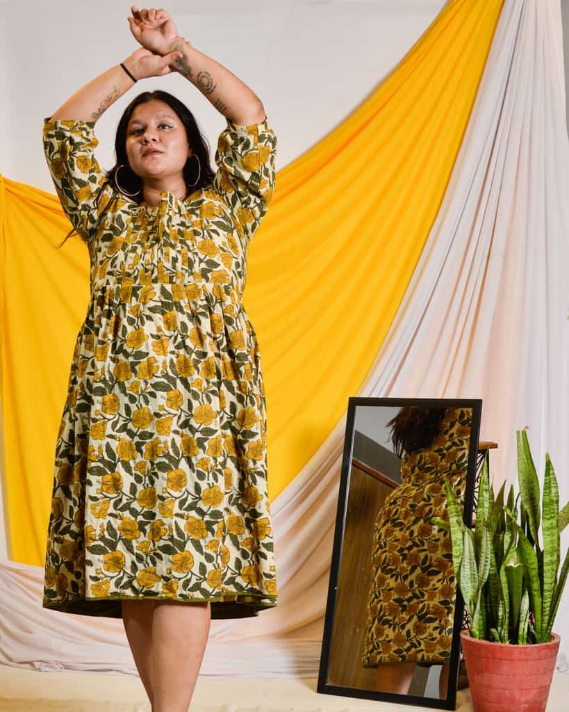 Yellow Cannas Plus Size Outfits