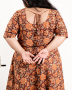 Brick Rose Plus Size Kurta Set
