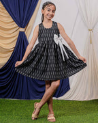 Black Punch Kids Dress